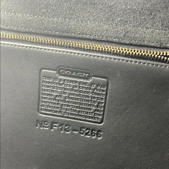 Vintage Coach Black Leather Briefcase - Picture 5 of 16